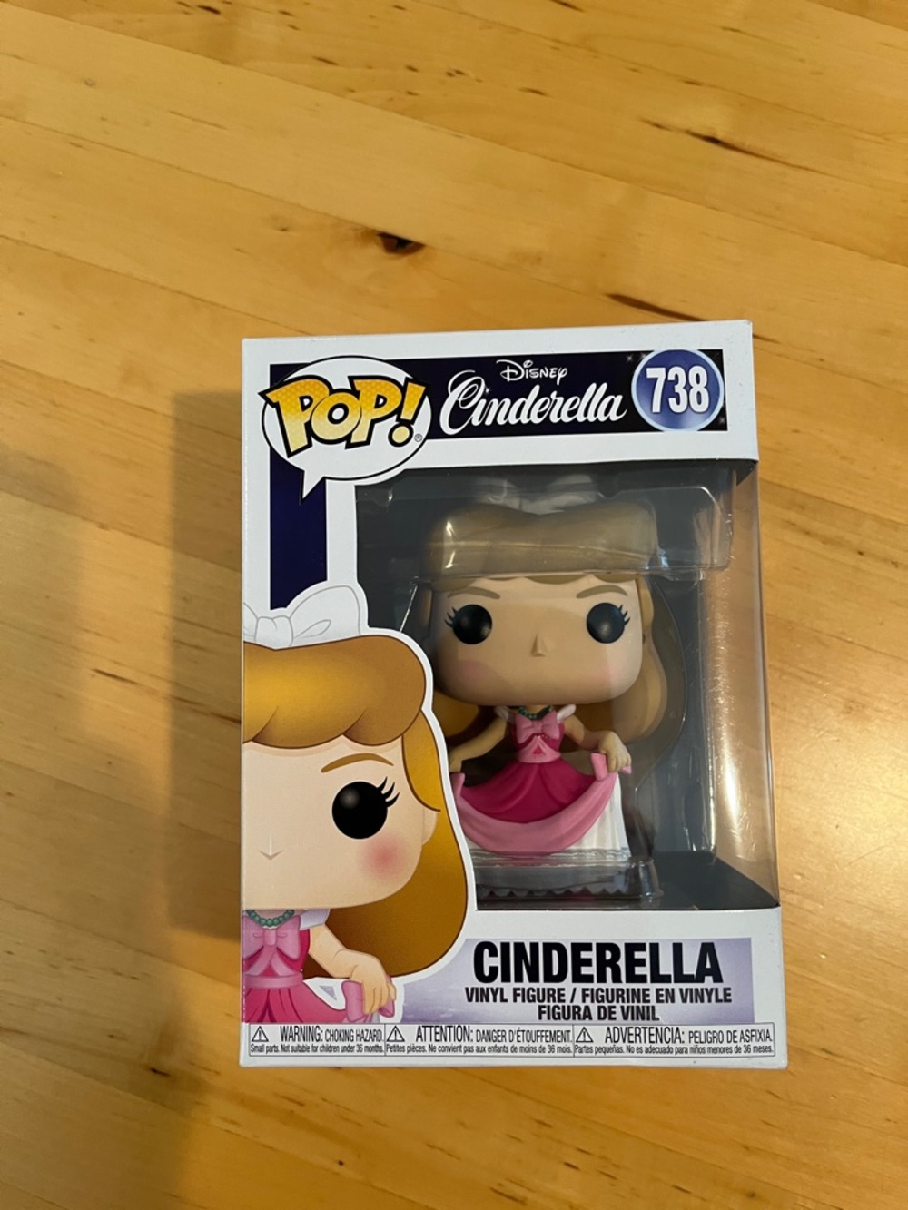 Funko Cinderella Vinyl Figure - Pink and White Dress